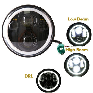 2019 New style Chrome 5.75 Inch LED Headlight 5 3/4" led DRL 50W motorbike headlights for  Sportster 883 XL883 FXCW
