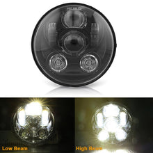 Load image into Gallery viewer, 2019 New style Chrome 5.75 Inch LED Headlight 5 3/4&quot; led DRL 50W motorbike headlights for  Sportster 883 XL883 FXCW