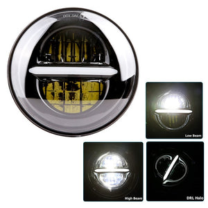 2019 New style Chrome 5.75 Inch LED Headlight 5 3/4" led DRL 50W motorbike headlights for  Sportster 883 XL883 FXCW