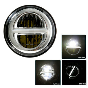2019 New style Chrome 5.75 Inch LED Headlight 5 3/4" led DRL 50W motorbike headlights for  Sportster 883 XL883 FXCW
