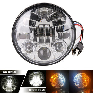2019 New style Chrome 5.75 Inch LED Headlight 5 3/4" led DRL 50W motorbike headlights for  Sportster 883 XL883 FXCW
