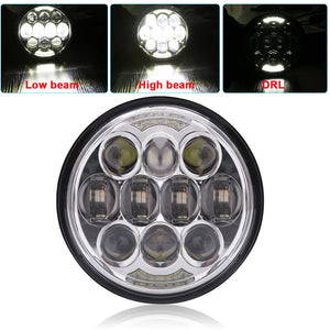 2019 New style Chrome 5.75 Inch LED Headlight 5 3/4" led DRL 50W motorbike headlights for  Sportster 883 XL883 FXCW
