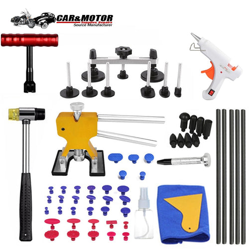 PDR Tools DIY Car Body Paintless Dent Repair Tool Set Dent Puller Reverse Hammer Sucker Remover Lifter for Remove Dent Hail