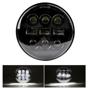 2019 New style Chrome 5.75 Inch LED Headlight 5 3/4" led DRL 50W motorbike headlights for  Sportster 883 XL883 FXCW