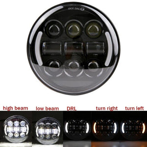 2019 New style Chrome 5.75 Inch LED Headlight 5 3/4" led DRL 50W motorbike headlights for  Sportster 883 XL883 FXCW